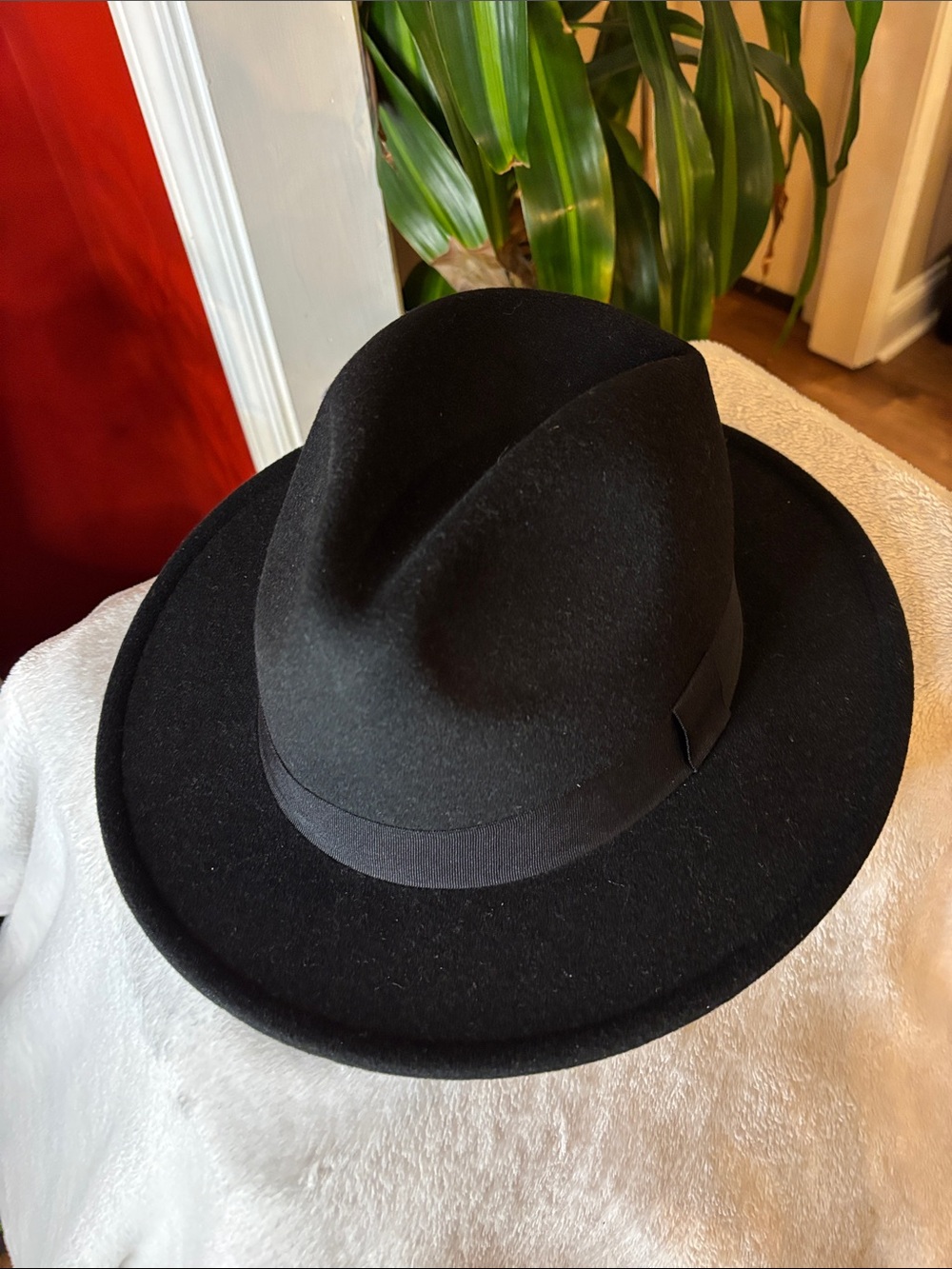H&M Black Wool Fedora Hat